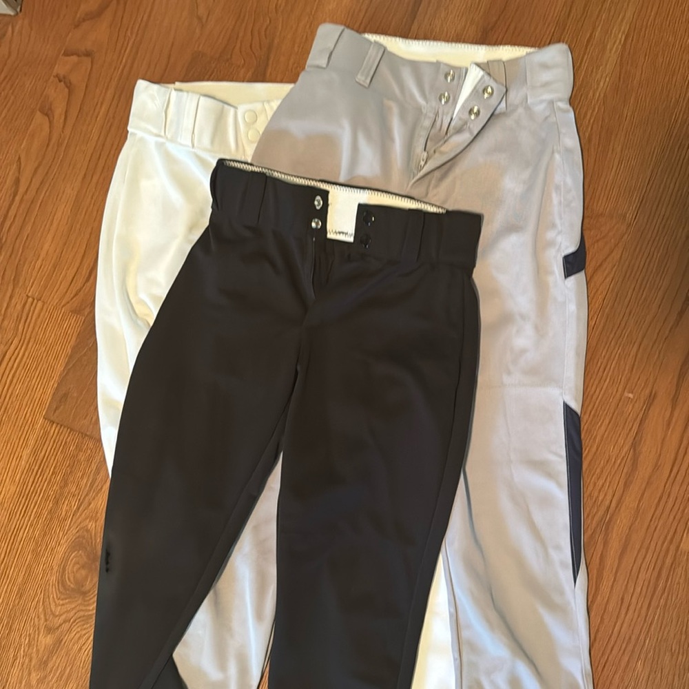 Alleson youth baseball pants size medium. 3 pair